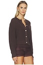 view 2 of 4 GILET VIENNA in French Chocolate