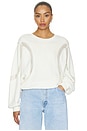 view 1 of 5 SWEAT INCLUSION DENTELLE LOVE  in Clean Ivory