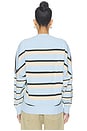 view 4 of 4 JERSEY STRIPE MUSE in Ice Blue Combo