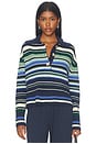 view 1 of 4 Trading Up Stripe Pullover in Navy Combo
