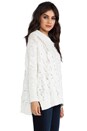 view 2 of 5 Berkeley Cable Poncho Sweater in Ivory