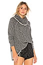 view 2 of 4 Beach Cocoon Cowl Pullover in Charcoal
