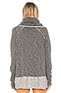 view 3 of 4 Beach Cocoon Cowl Pullover in Charcoal
