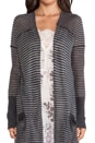 view 4 of 4 Merci Cardigan in Deep Grey Combo
