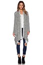 view 1 of 4 In The Loop Cardigan in Cream & Grey Combo