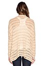 view 3 of 3 Last Night Stripe Cardigan in Tan