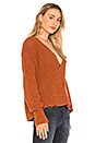 view 2 of 4 Coco V-Neck Sweater in Terracotta