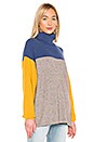 view 2 of 4 Softly Structured Colorblock Sweater in Blue
