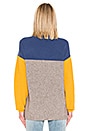 view 3 of 4 Softly Structured Colorblock Sweater in Blue