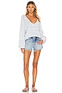 view 5 of 4 Riptide V Neck Sweater in Sky