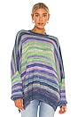 view 1 of 4 Easy Street Space Dye Sweater in Starling Combo