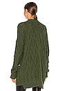 view 3 of 4 Montana Cable Cardi in Aged Pine