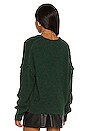 view 3 of 4 Theo V Neck Sweater in Deepest Spruce