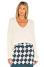 view 1 of 4 Theo V Neck Sweater in Cream