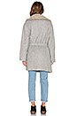 view 4 of 4 Cozy Belted Wrap Coat in Grey
