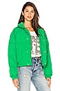 view 2 of 4 Slouchy Cropped Puffer Coat in Green