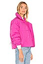 view 2 of 4 Slouchy Cropped Puffer Coat in Pink