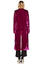 view 4 of 4 Dhalia Velvet Duster Coat in Pink