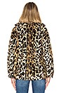 view 3 of 4 Kate Faux Fur Leopard Coat in Brown