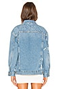view 3 of 4 Studded Denim Trucker Jacket in Blue