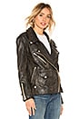 view 2 of 4 Jealousy Leather Moto Jacket in Black