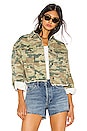view 1 of 4 Camo Printed Denim Jacket in Botanical Combo