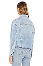 view 3 of 4 Amelia Slouchy Trucker Jacket in Washed Denim