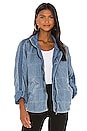 view 1 of 4 x We The Free Dolman Quilted Denim Jacket in Blue