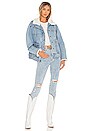 view 4 of 4 Ariel Cozy Denim Bomber in Casper Wash