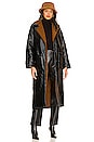 view 1 of 5 X REVOLVE London Reversible Faux Leather Coat in Burnt Combo