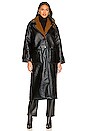 view 3 of 5 X REVOLVE London Reversible Faux Leather Coat in Burnt Combo