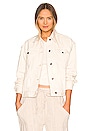 view 1 of 4 Jolene Trucker Denim Jacket in Ecru