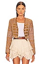 view 1 of 4 Juliette Cropped Jacket in Gold Combo
