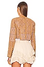 view 3 of 4 Juliette Cropped Jacket in Gold Combo