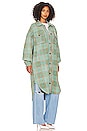 view 2 of 3 Plaid Long Ruby Jacket in Sage Combo