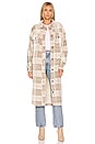 view 1 of 4 Plaid Long Ruby Jacket in Pistachio Combo