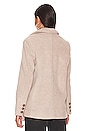 view 3 of 4 Mari Solid Blazer Peacoat in Light Coffee