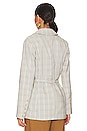 view 4 of 5 BLAZER CUADROS FREE PEOPLE OLIVIA in Natural Plaid Combo