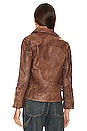 view 4 of 5 Jealousy Leather Moto Jacket in Washed Wine
