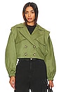 view 2 of 5 x REVOLVE Looking Glass Trench Coat in Loden Green
