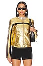view 2 of 5 x REVOLVE x We The Free FAST LANE METALLIC Faux Leather Jacket in GOLD RUSH