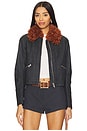 view 1 of 5 x REVOLVE Jayce Faux Leather Jacket With Faux Fur Trim in Black Combo