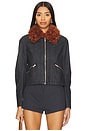 view 2 of 5 x REVOLVE Jayce Faux Leather Jacket With Faux Fur Trim in Black Combo