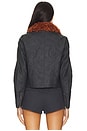 view 4 of 5 x REVOLVE Jayce Faux Leather Jacket With Faux Fur Trim in Black Combo