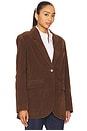 view 2 of 4 BLAZER FALSO PAPER CUT in Brown Bear