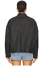 view 4 of 5 x We The Free Vinny Faux Bomber In Black in Black