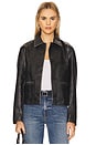 view 1 of 5 x We The Free Hera Faux Leather Jacket In Black in Black