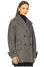 view 3 of 6 Ari Wool Peacoat in Black