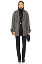 view 5 of 6 Ari Wool Peacoat in Black
