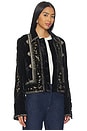 view 2 of 5 Maxxie Embellished Velvet Jacket in Black